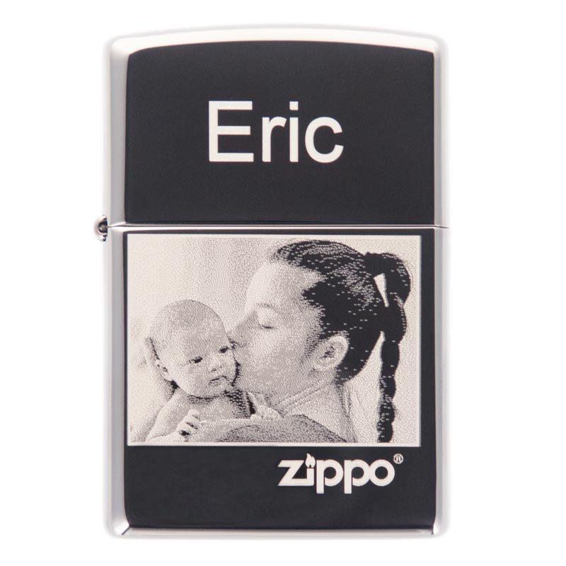 Briquet Zippo Black Ice avec logo [Zippo] 