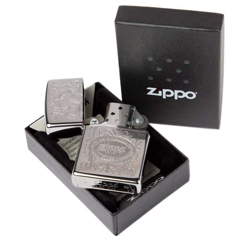 Zippo - Ancien Briquet ZIPPO U S N Marine Américaine, noir mat.